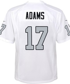 Davante Adams 17 Las Vegas Raiders Alternate Game Youth Jersey - White Jersey