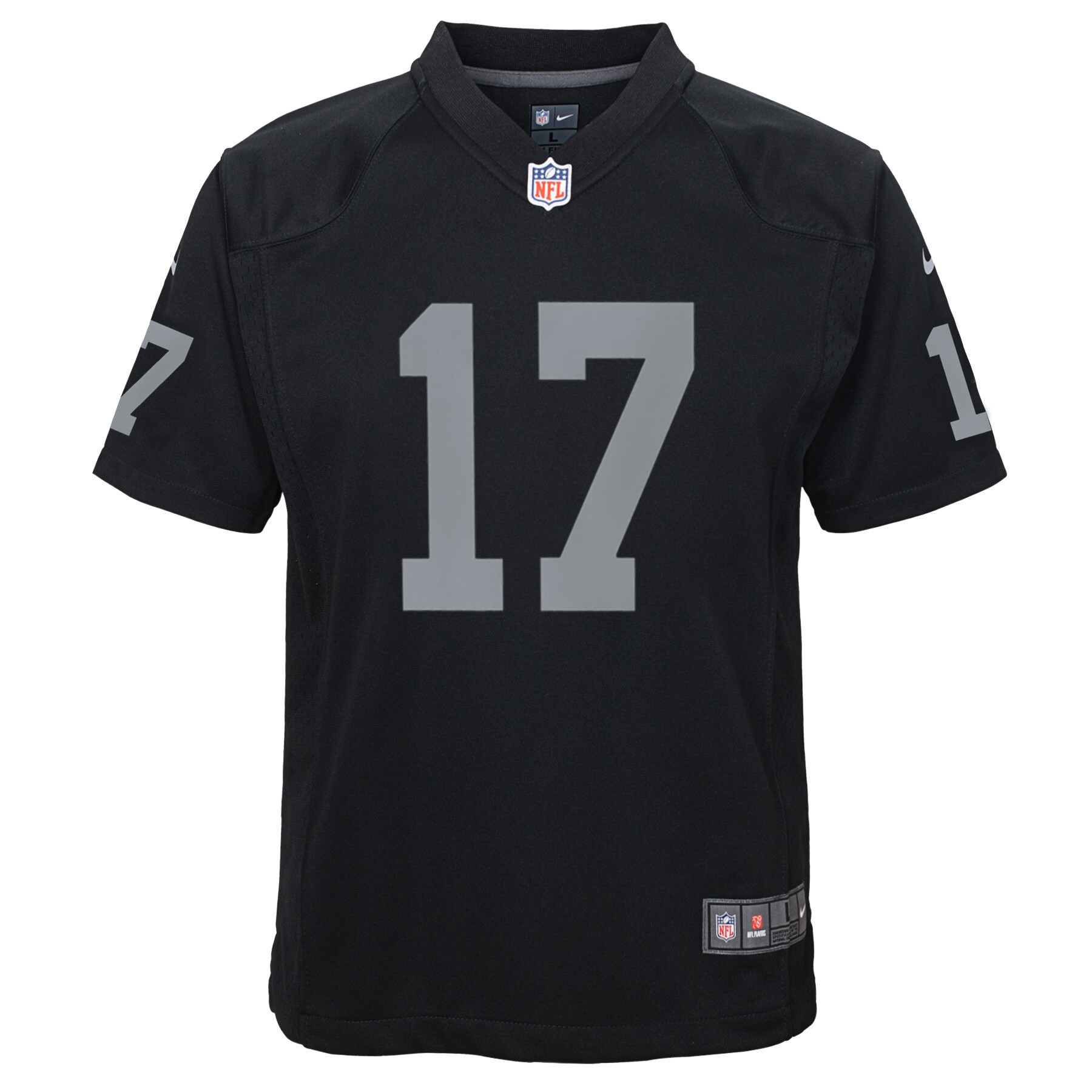Davante Adams 17 Las Vegas Raiders Game Youth Jersey - Black Jersey