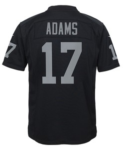 Davante Adams 17 Las Vegas Raiders Game Youth Jersey - Black Jersey