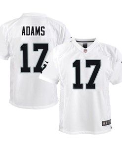 Davante Adams 17 Las Vegas Raiders Game Youth Jersey - White Jersey