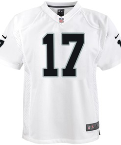 Davante Adams 17 Las Vegas Raiders Game Youth Jersey - White Jersey