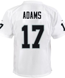 Davante Adams 17 Las Vegas Raiders Game Youth Jersey - White Jersey