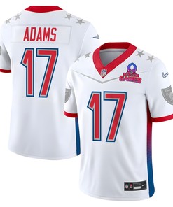 Davante Adams 17 Las Vegas Raiders Pro Bowl 2023 Patch Men Jersey - White