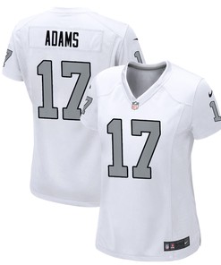 Davante Adams 17 Las Vegas Raiders Women's Alternate Game Jersey - White Jersey