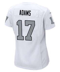 Davante Adams 17 Las Vegas Raiders Women's Alternate Game Jersey - White Jersey
