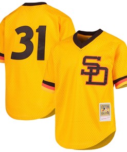 Dave Winfield San Diego Padres Mitchell & Ness Cooperstown Collection Mesh Batting Practice Jersey - Gold Mlb