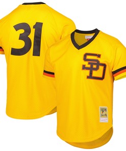 Dave Winfield San Diego Padres Mitchell & Ness Cooperstown Collection Mesh Batting Practice Jersey - Gold Mlb