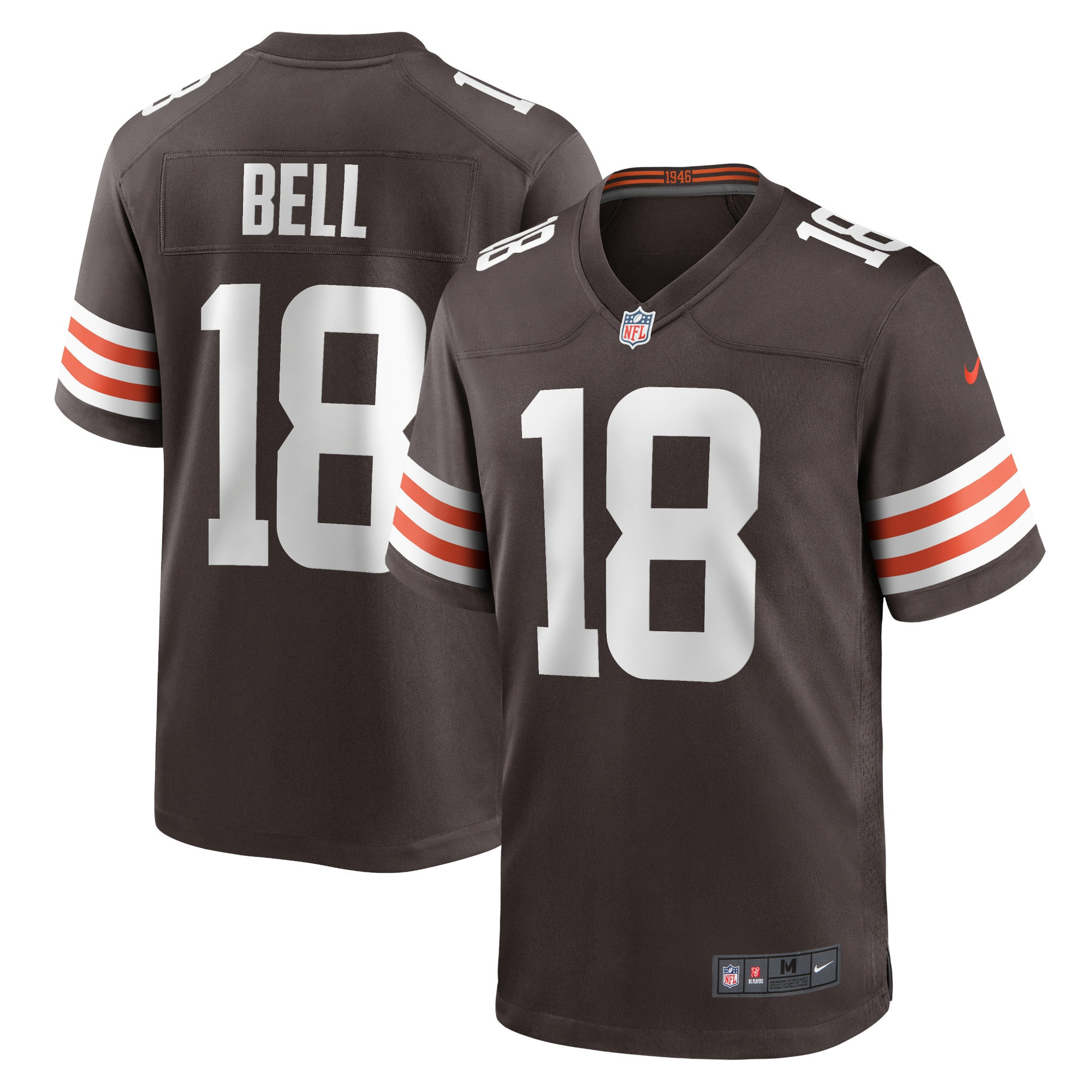 David Bell Cleveland Browns Game Jersey - Brown Nfl