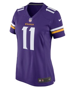 David Blough 11 Minnesota Vikings Women's Home Game Player Jersey - Purple