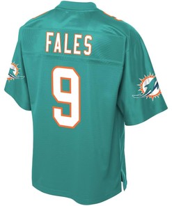 David Fales Miami Dolphins Nfl Pro Line Team Player Jersey - Aqua