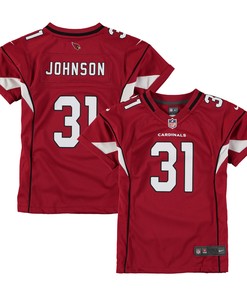 David Johnson Arizona Cardinals Girls Game Jersey - Cardinal Nfl