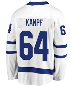 David Kampf 64 Toronto Maple Leafs Stanley Cup 2023 Playoffs Patch Away Breakaway Men Jersey - White