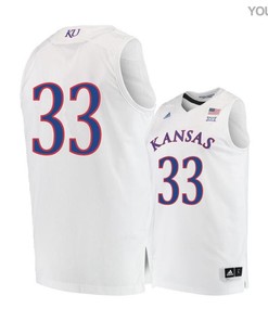 David McCormack 33 Kansas Jayhawks Basketball Youth Jersey - White