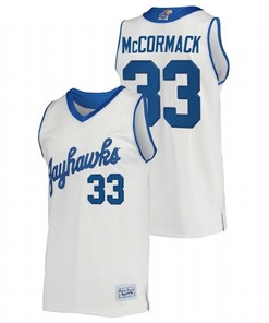 David McCormack 33 Kansas Jayhawks Commemorative Classic College Men Jersey - Cream