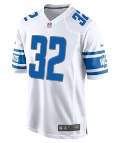 David Montgomery 32 Detroit Lions Game Men Jersey - White