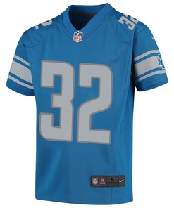 David Montgomery 32 Detroit Lions Game Youth Jersey - Blue