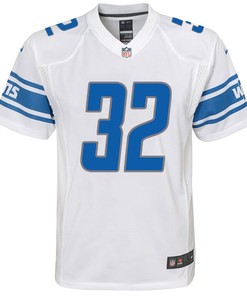 David Montgomery 32 Detroit Lions Game Youth Jersey - White