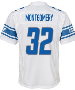 David Montgomery 32 Detroit Lions Game Youth Jersey - White