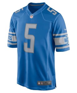 David Montgomery 5 Detroit Lions Game Jersey - Blue