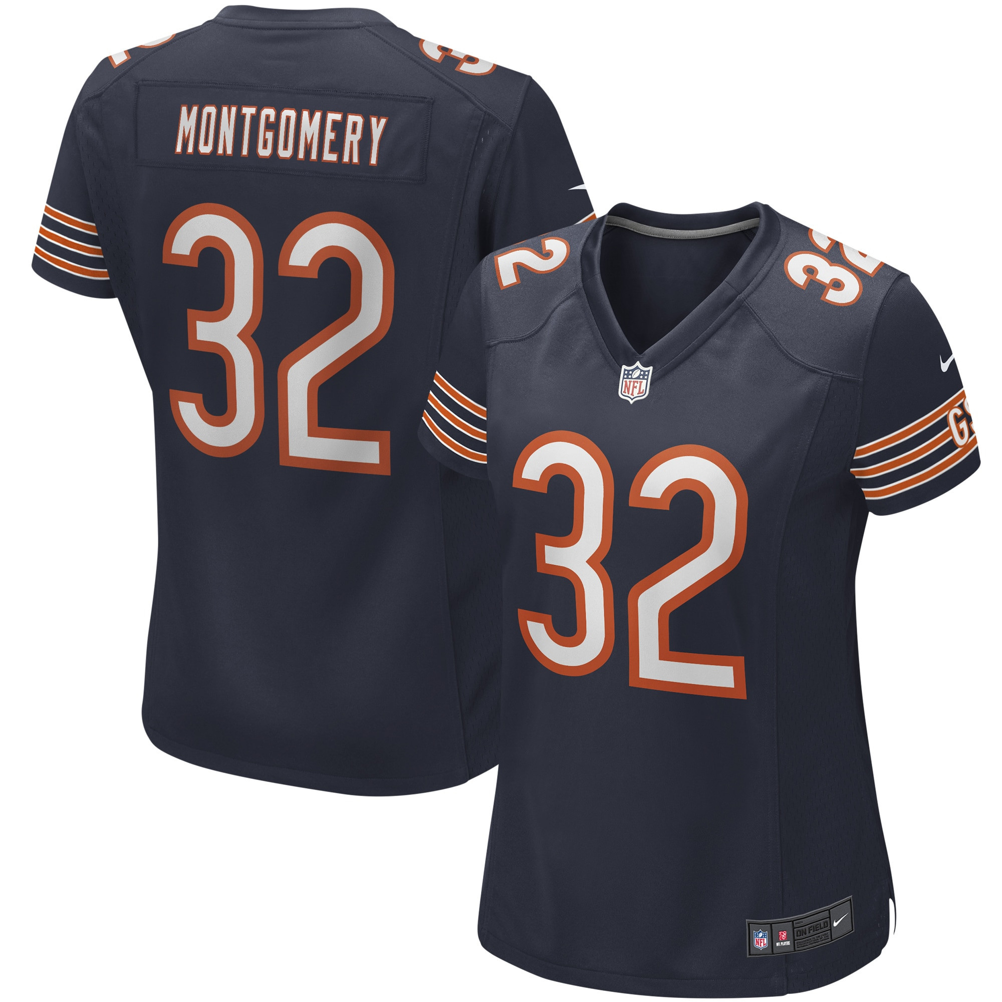 David Montgomery Chicago Bears Womens Game Jersey - Navy Nfl