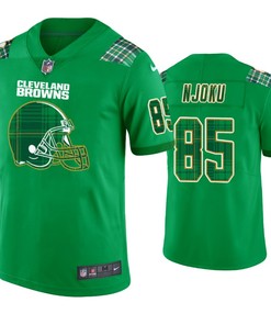 David Njoku Cleveland Browns #85 Jersey St. Patricks Day Kelly Green Lucky - Men