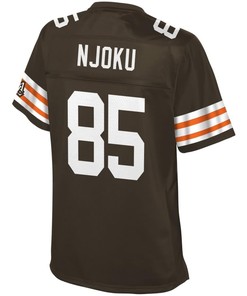 David Njoku Cleveland Browns Nfl Pro Line Womens Historic Logo Player Jersey - Brown