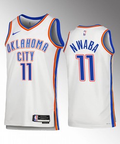 David Nwaba 11 Oklahoma City Thunder White Men Jersey 2022-23 Association Edition Swingman