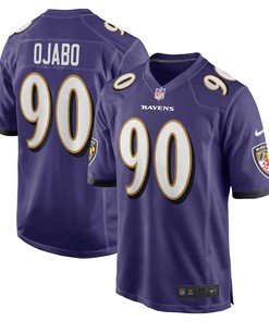 David Ojabo 90 Baltimore Ravens 2022 NFL Draft Pick Player Game Jersey - Purple
