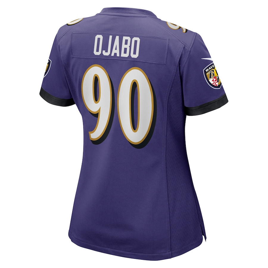 David Ojabo 90 Baltimore Ravens Women's Game Player Jersey - Purple