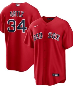 David Ortiz 34 Boston Red Sox Alternate Men Jersey - Red