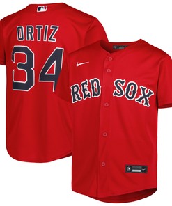 David Ortiz Boston Red Sox 2022 Hall Of Fame Replica Player Jersey - Red Mlb