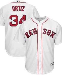 David Ortiz Boston Red Sox Home Official Cool Base Player Jersey - White