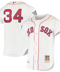 David Ortiz Boston Red Sox Mitchell & Ness 2004 Cooperstown Collection Home Authentic Jersey - White Mlb