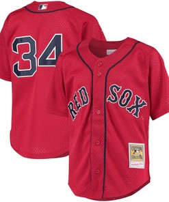 David Ortiz Boston Red Sox Mitchell & Ness Cooperstown Collection Batting Practice Jersey - Red Mlb