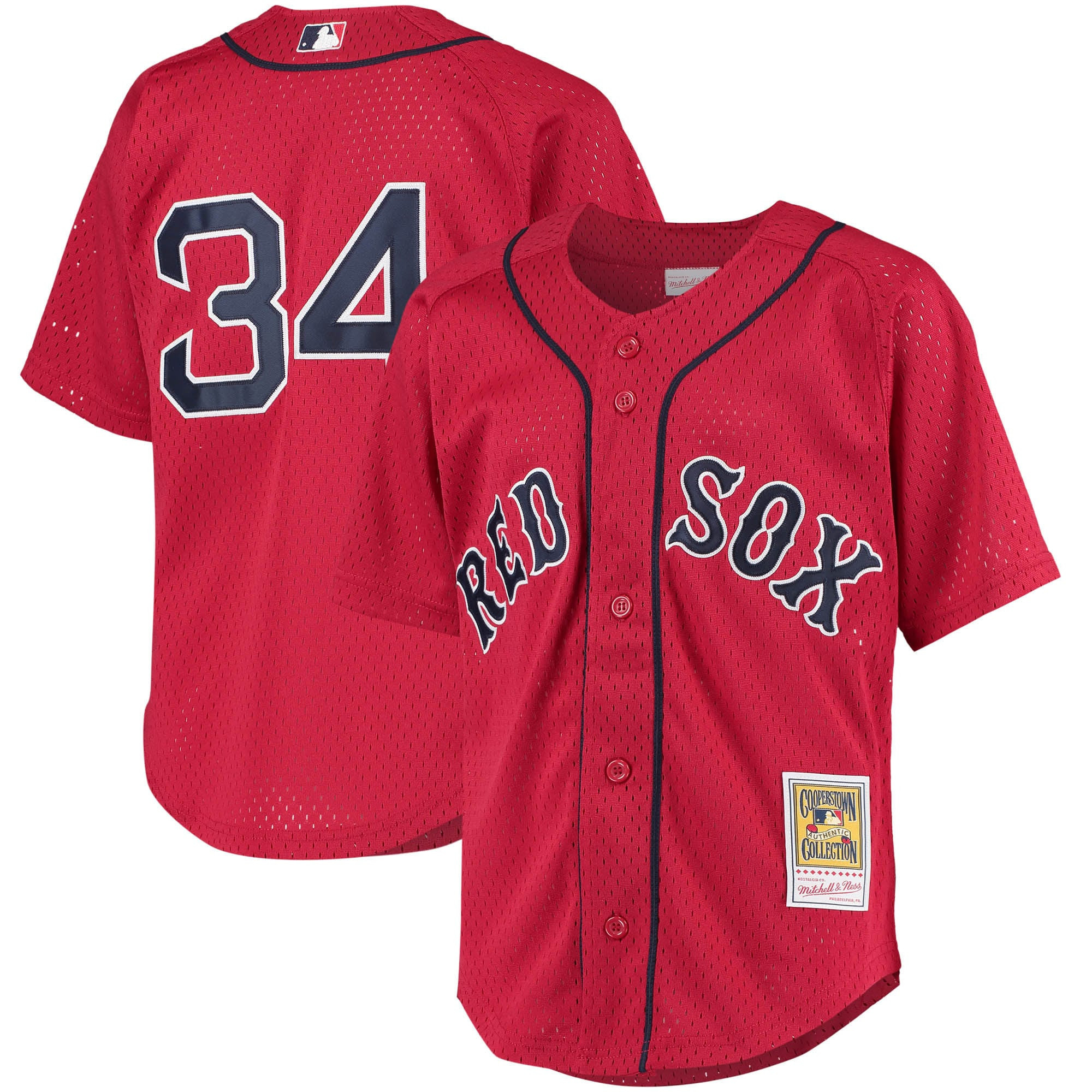 David Ortiz Boston Red Sox Mitchell & Ness Cooperstown Collection Batting Practice Jersey - Red Mlb Ver 1