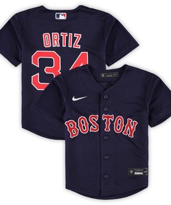 David Ortiz Boston Red Sox Preschool 2022 Hall Of Fame Replica Player Jersey Navy Mlb