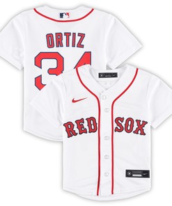 David Ortiz Boston Red Sox Preschool 2022 Hall Of Fame Team Replica Player Jersey - White Mlb