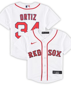 David Ortiz Boston Red Sox Toddler 2022 Hall Of Fame Replica Player Jersey - White Mlb
