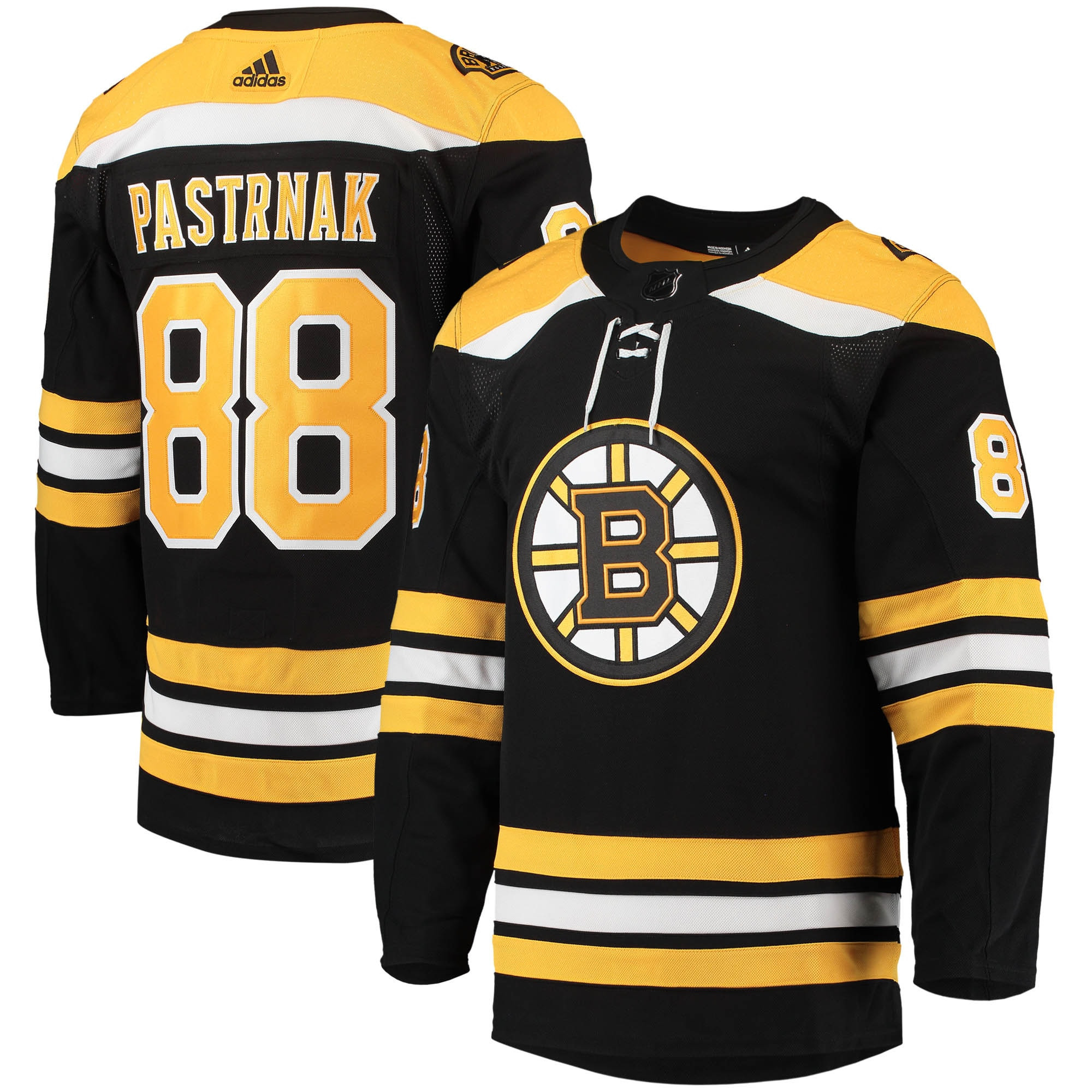 David Pastrnak Boston Bruins Adidas Home Primegreen Authentic Pro Player Jersey - Black Nhl
