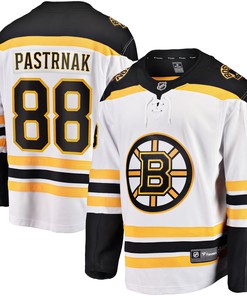 David Pastrnak Boston Bruins Fanatics Branded Away Premier Breakaway Player Jersey - White Nhl