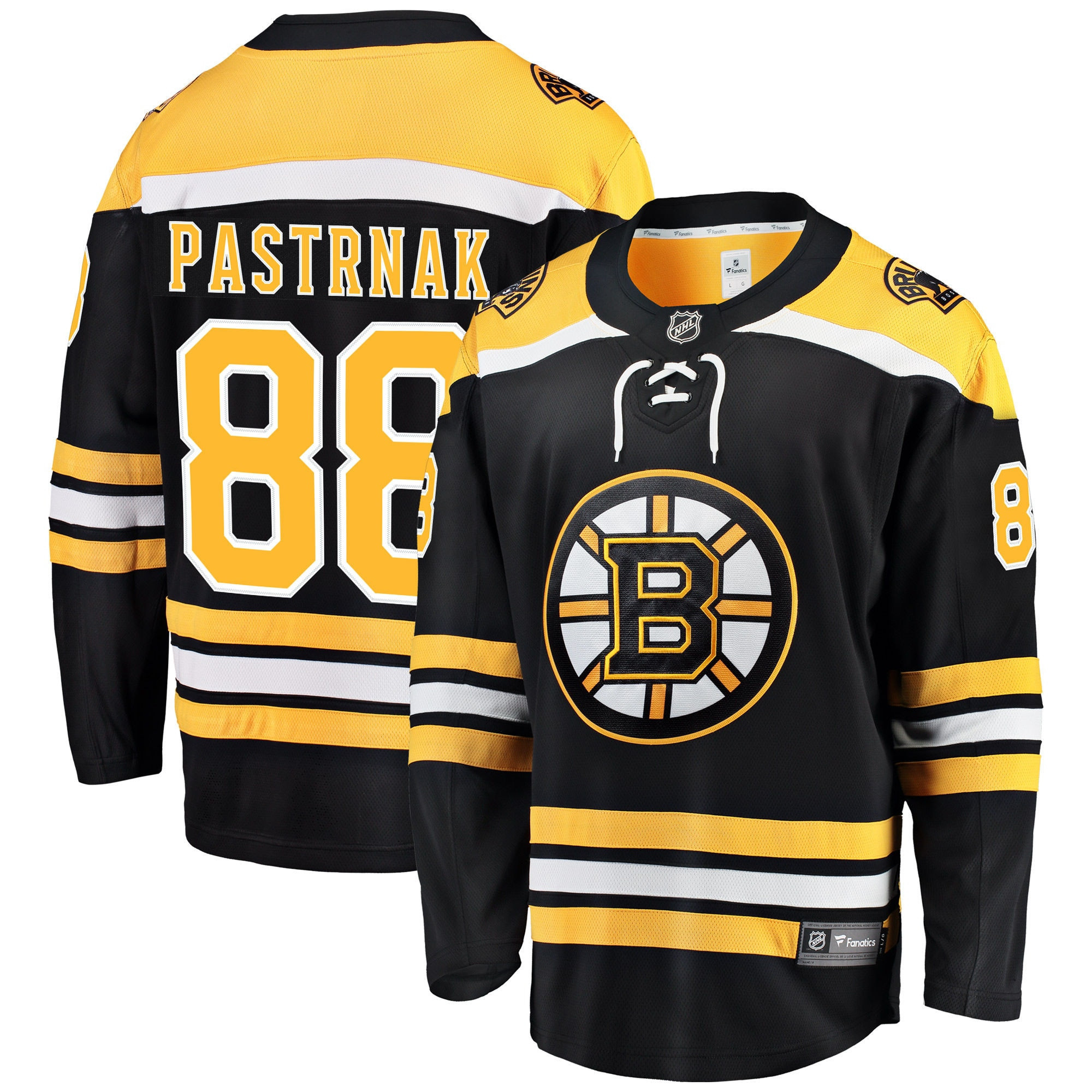 David Pastrnak Boston Bruins Fanatics Branded Breakaway Player Jersey - Black Nhl