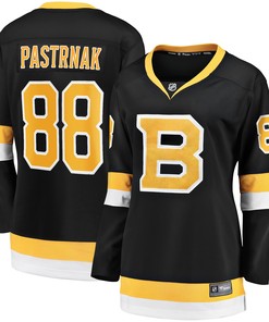 David Pastrnak Boston Bruins Fanatics Branded Womens Alternate Premier Breakaway Player Jersey - Black Nhl