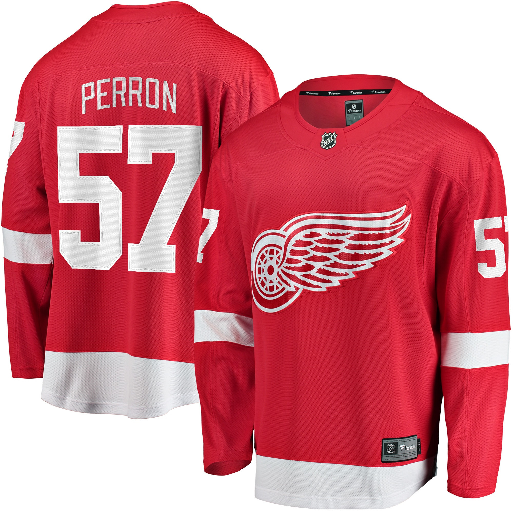 David Perron Detroit Red Wings Fanatics Branded Home Breakaway Player Jersey - Red Nhl