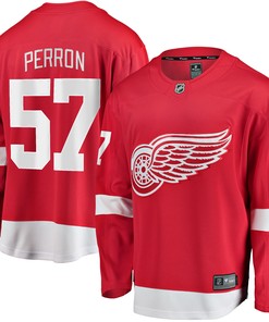 David Perron Detroit Red Wings Fanatics Branded Home Breakaway Player Jersey - Red Nhl