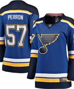 David Perron St. Louis Blues Fanatics Branded Womens Home Breakaway Player Jersey - Blue Nhl