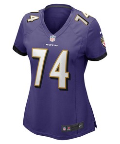 David Sharpe 74 Baltimore Ravens Women's Game Player Jersey - Purple