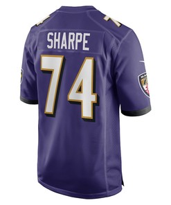David Sharpe Baltimore Ravens Game Player Jersey - Purple