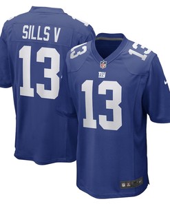 David Sills V New York Giants Game Player Jersey - Royal