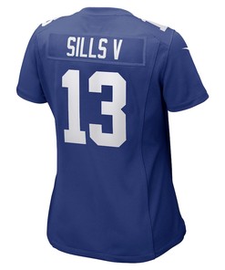David Sills V New York Giants Women's Game Player Jersey - Royal