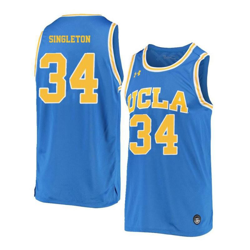 David Singleton 34 UCLA Bruins Retro Elite Basketball Men Jersey - Blue